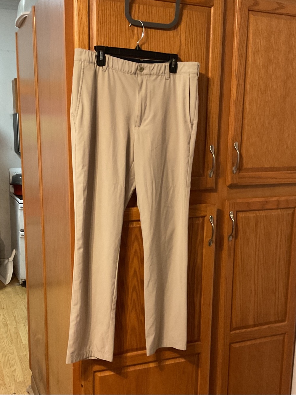 Men's Stretch Chino  golf Pants in Light Beige size 36